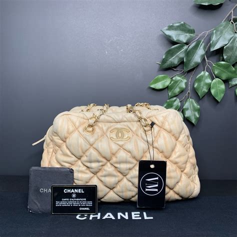 chanel bubble quilted bowler bag|CHANEL Calfskin Bubble Quilt Frame Bag Blue .